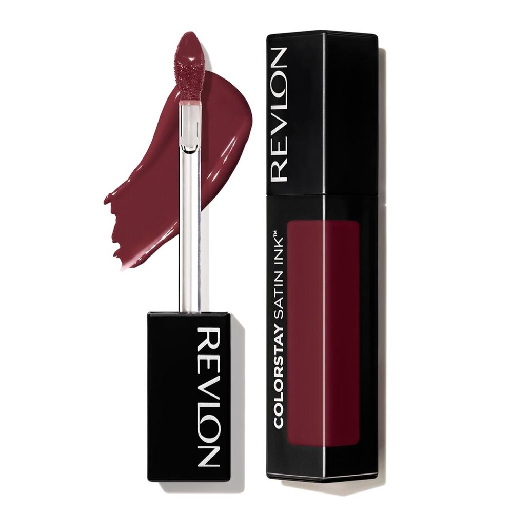 Revlon ColorStay Satin Ink Liquid Lipstick, 021 Partner in Wine, 0.17 fl oz